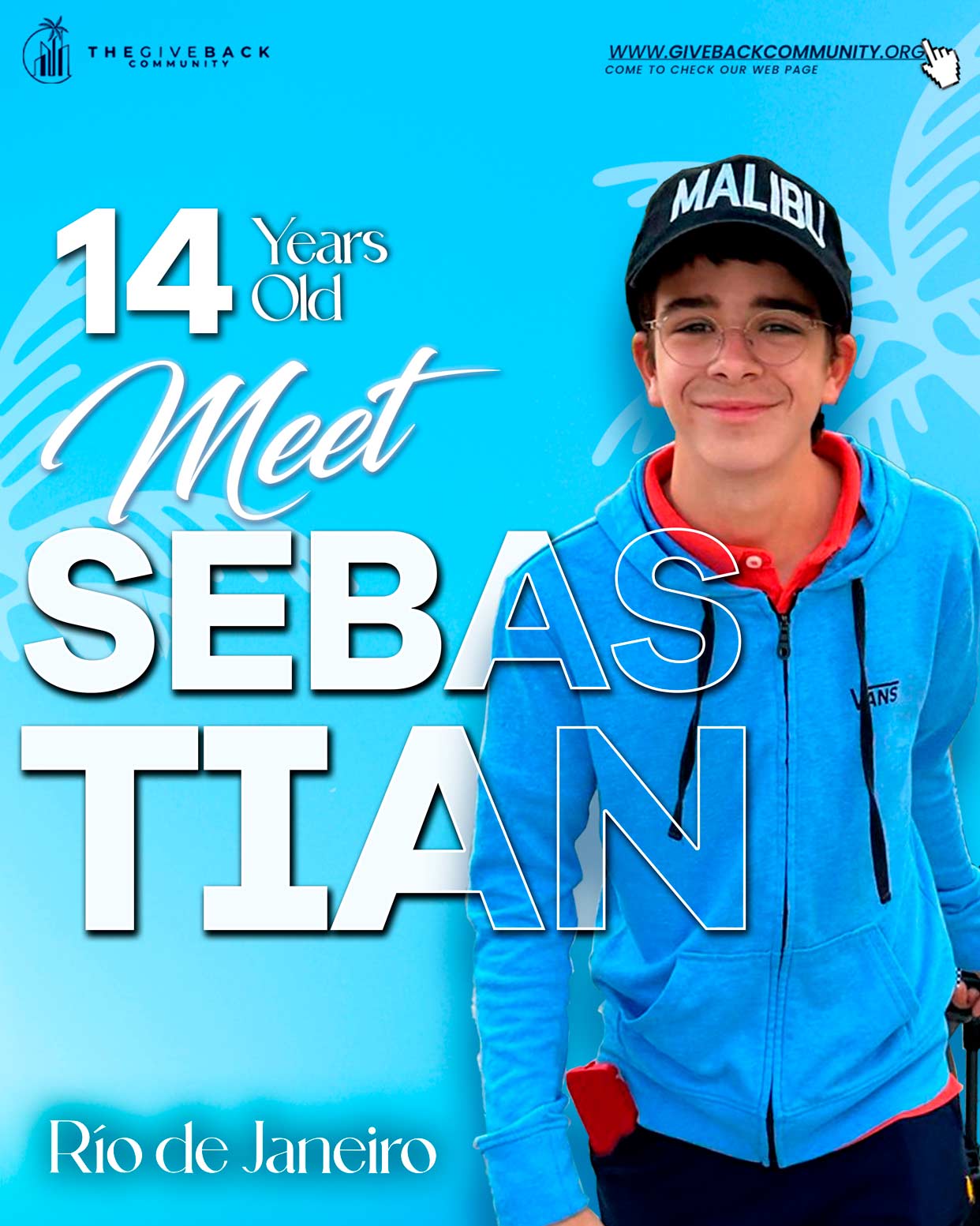Sebastian 15 Years Old High School Student in Rio de Janeiro